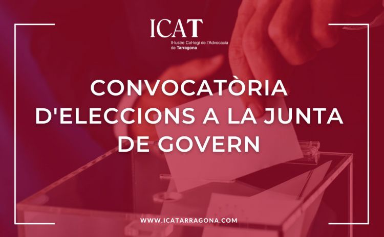 Convocatòria d´eleccions a la Junta de Govern