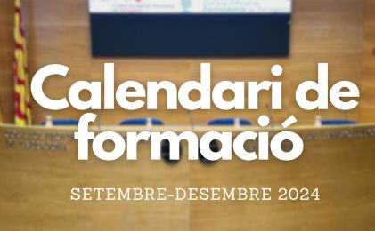 Ja es pot consultar el Calendari de formació continuada de l´ICAT per a l´últim quadrimestre de 2024