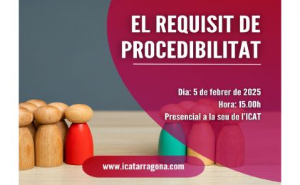 L´ICAT organitza una conferència sobre el requisit de procedibilitat